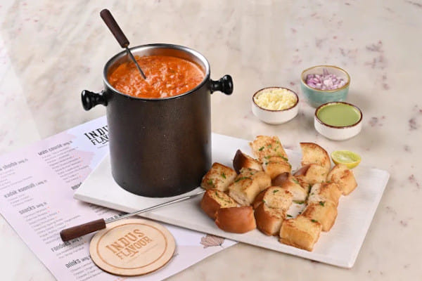 Pav Bhaji Fondue, Indus Flavour (Proudly Vegetarian)