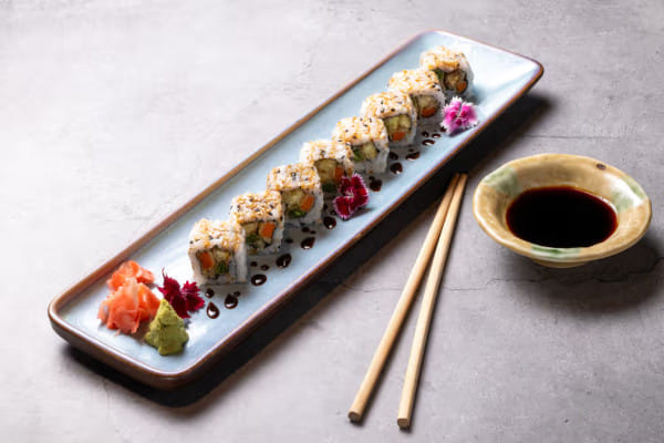 Veg Tempura Sushi Roll, EBISU Fine Japanese Cuisine, Sector 54, Gurgaon