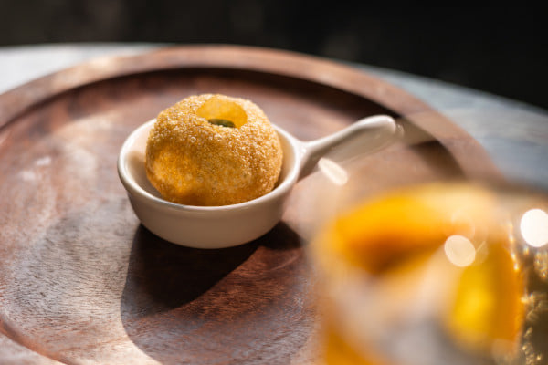 The Back Room, The Toy Hotel, Chandigarh, Aguachile Pani puri