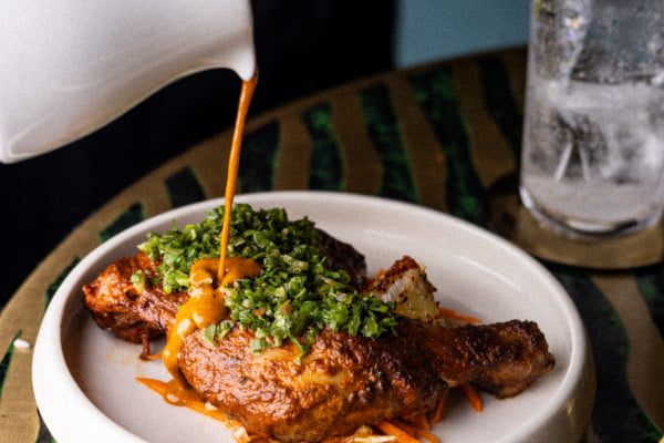 The Back Room, The Toy Hotel, Chandigarh, Roast Chicken Leg